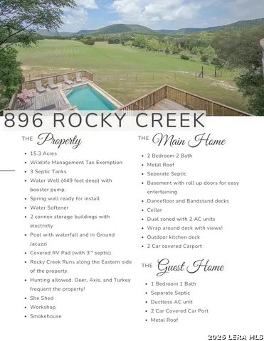 896 Rocky Creek Rd Medina, TX 78055