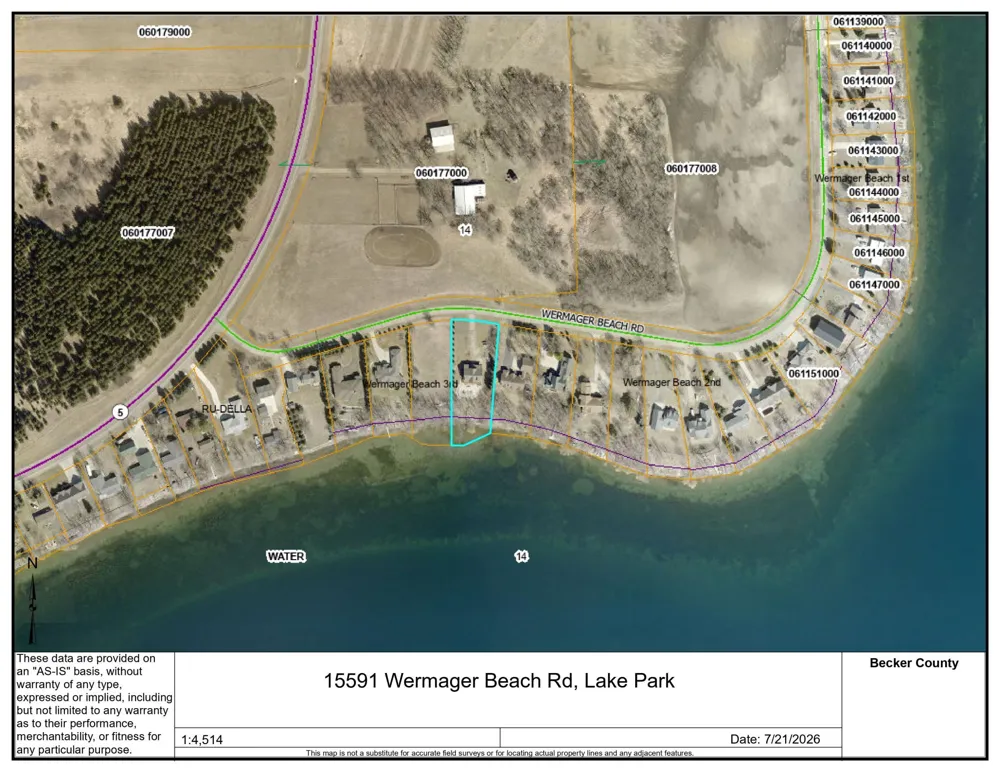 15591 Wermager Beach Road Lake Park, MN 56554