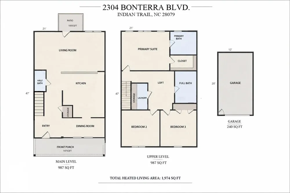 2304 Bonterra Boulevard Indian Trail, NC 28079