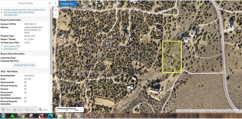 11890 Juniper Hills Littlerock, CA 93543