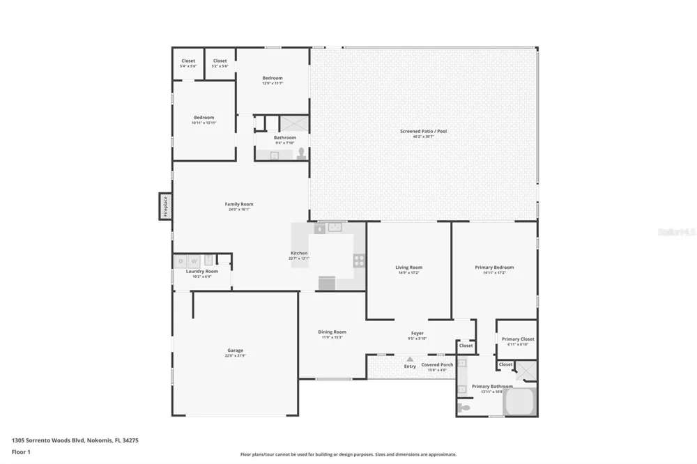 1305 SORRENTO WOODS BOULEVARD Nokomis, FL 34275