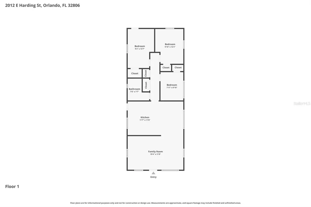 2012 E HARDING STREET Orlando, FL 32806