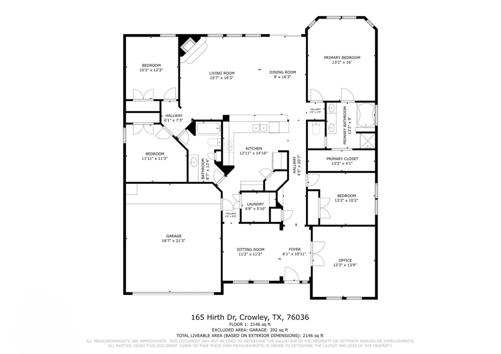 165 Hirth Drive Crowley, TX 76036