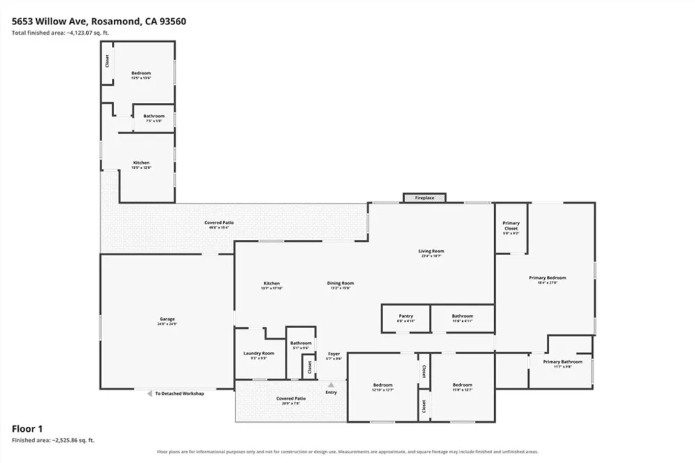 5653 Willow Avenue Rosamond, CA 93560