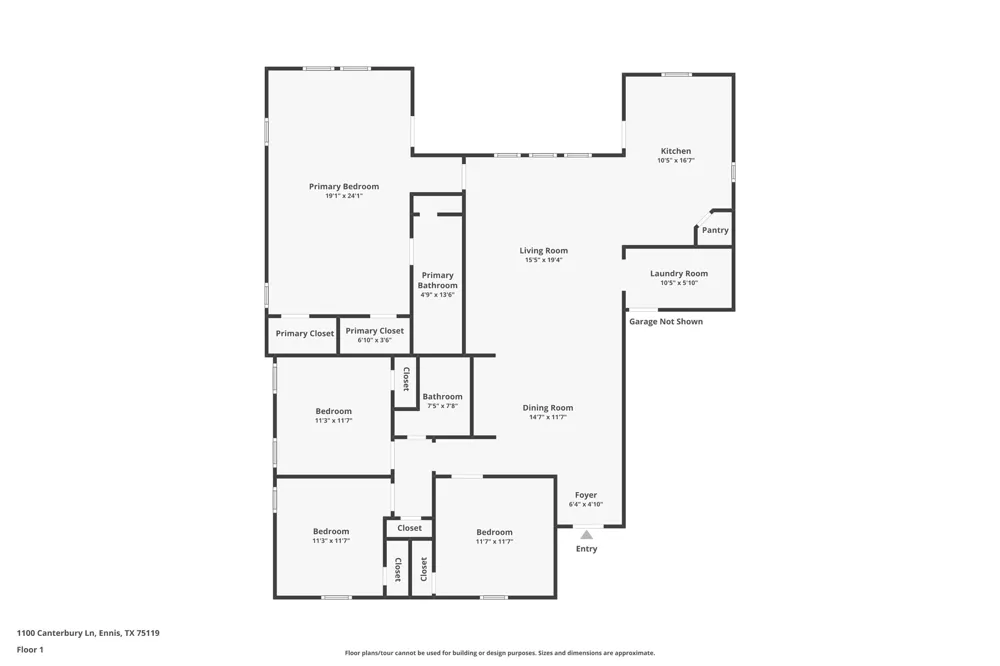 1100 Canterbury Lane Ennis, TX 75119