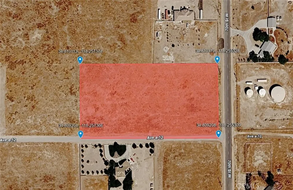 Vac/Cor Ave #70 Street W Antelope Acres, CA 93536