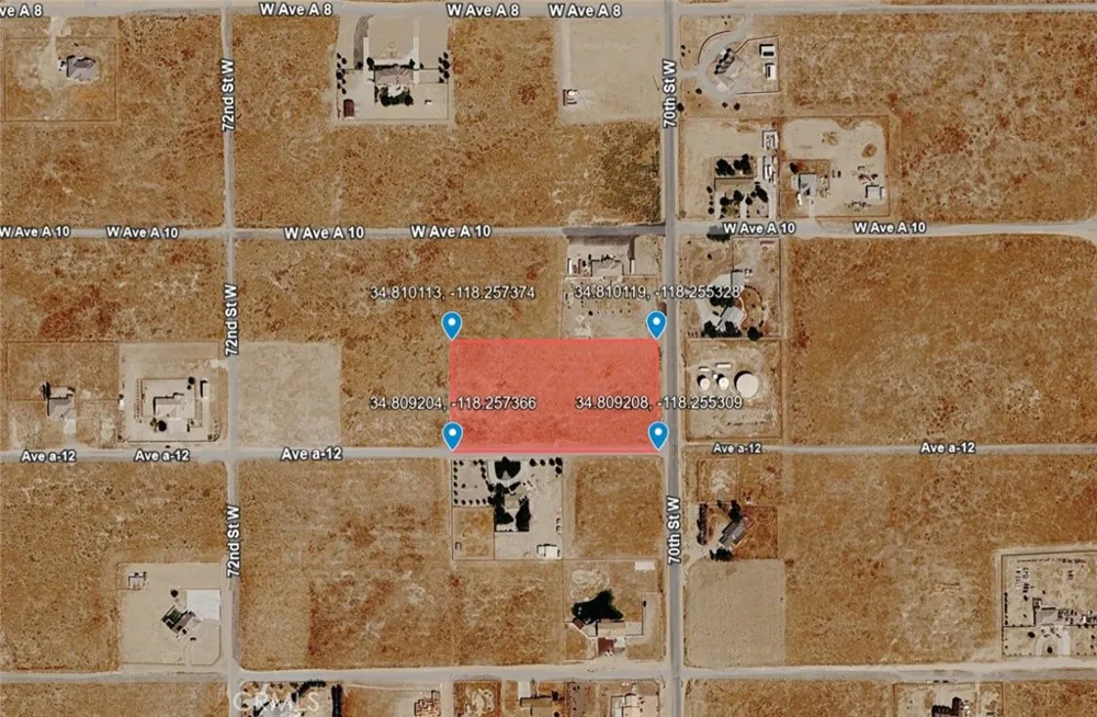 Vac/Cor Ave #70 Street W Antelope Acres, CA 93536