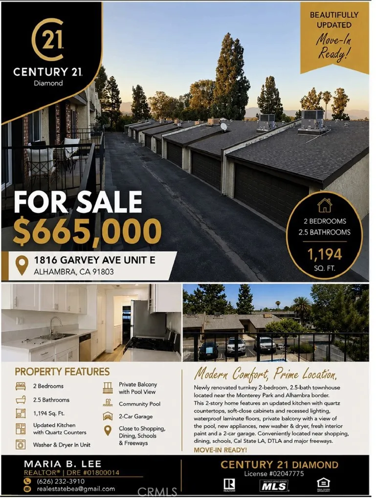 1816 Garvey Avenue #E Alhambra, CA 91803