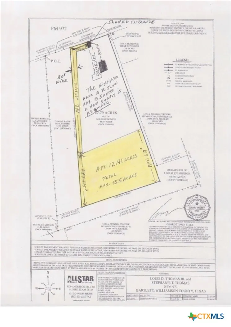 Fm 972 Bartlett, TX 76530