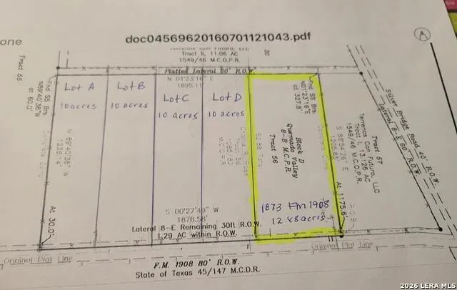 1873 FM 1908 Quemado, TX 78877