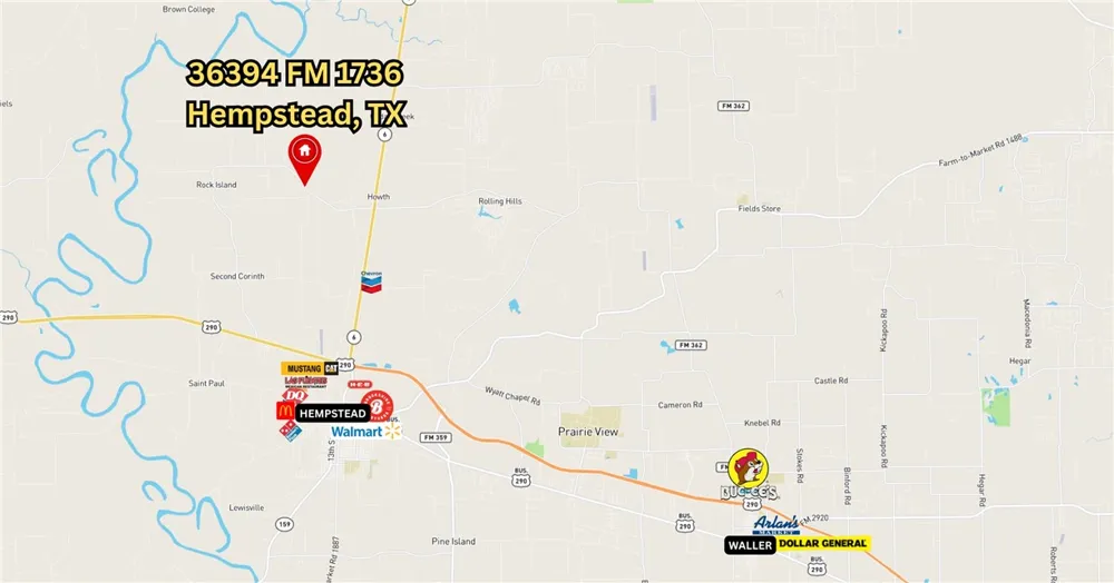 36394 FM 1736 Hempstead, TX 77445