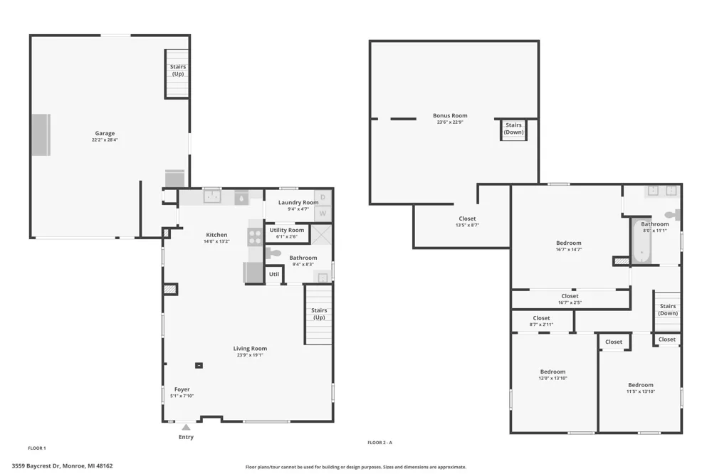 3559 Baycrest Drive Monroe, MI 48162