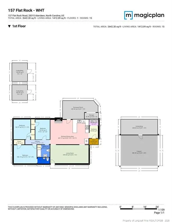 157 Flat Rock Lane Aberdeen, NC 28315