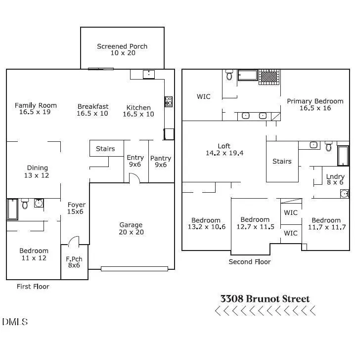 3308 Brunot Street New Hill, NC 27562