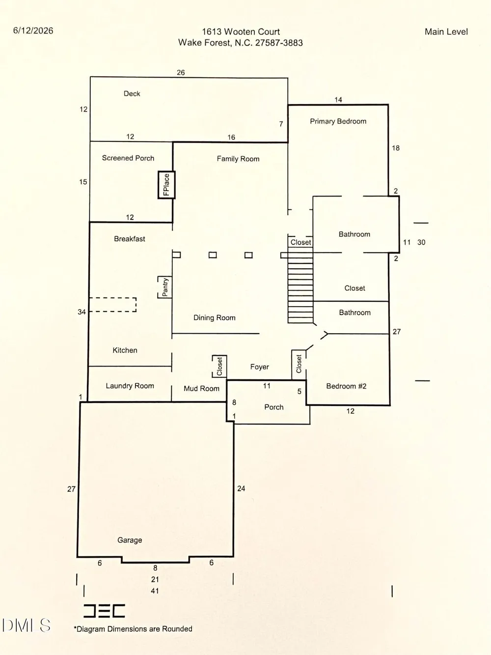 1613 Wooten Court Wake Forest, NC 27587