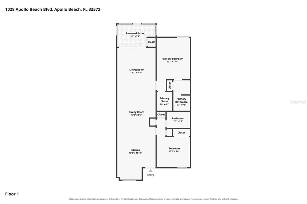 1028 APOLLO BEACH BOULEVARD #104 Apollo Beach, FL 33572