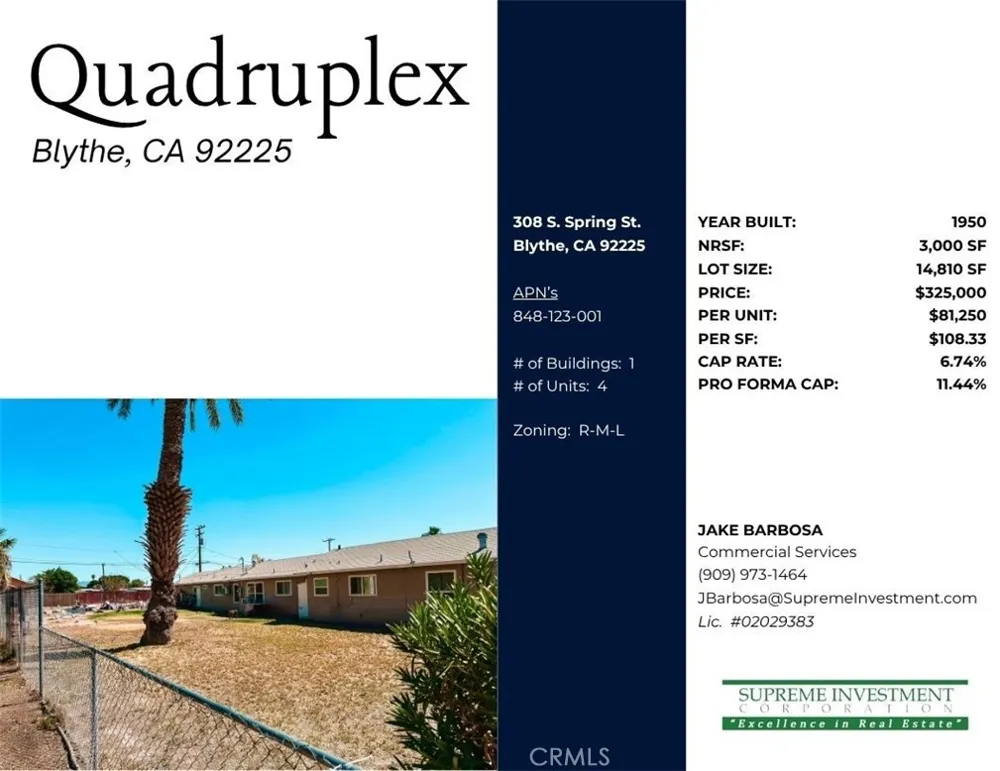 308 S Spring Street Blythe, CA 92225