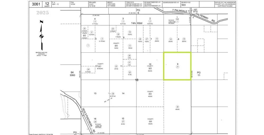 3061012 157 Ste/Valyermo Road Valyermo, CA 93544