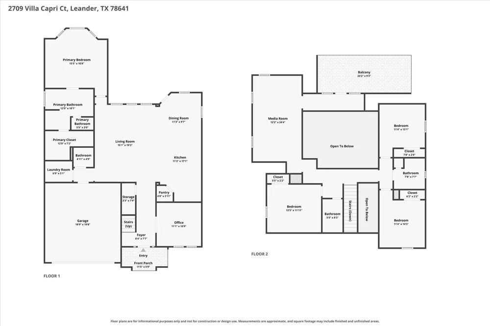 2709 Villa Capri Court Leander, TX 78641