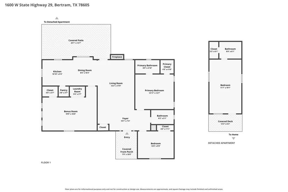 1600 W State Highway 29 Bertram, TX 78605