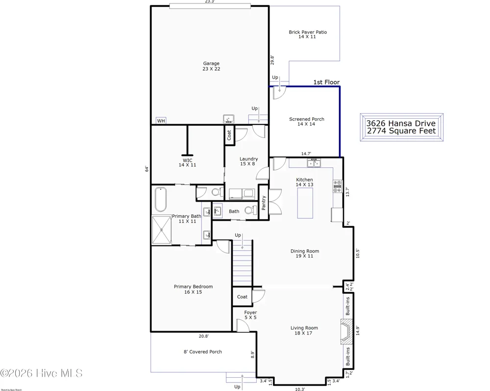 3626 Hansa Drive Castle Hayne, NC 28429