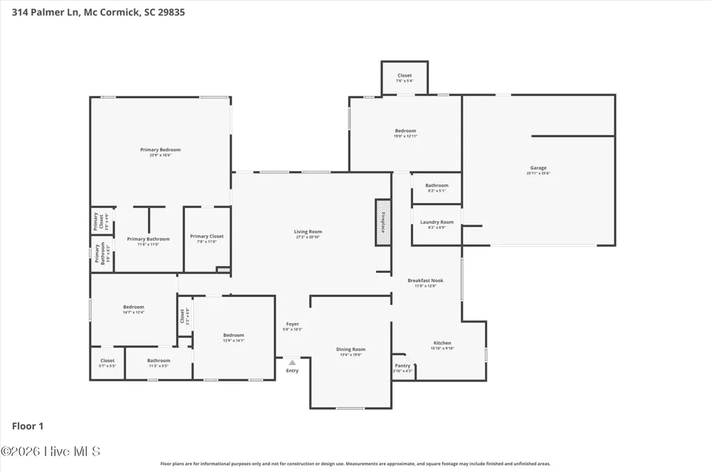 314 Palmer Lane Mccormick, SC 29835