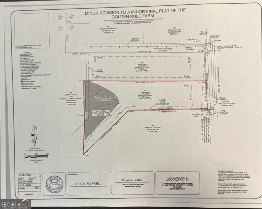 LOT 2 SOUTH OF 1585 Redwine RD Fayetteville, GA 30215