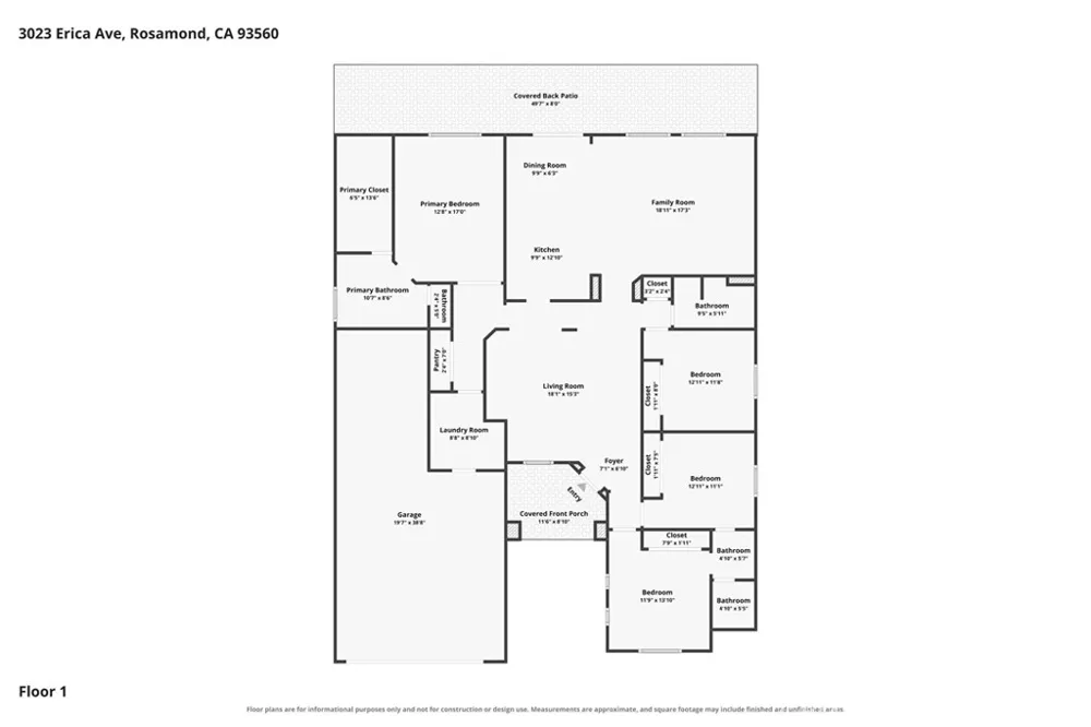 3023 Erica Rosamond, CA 93560