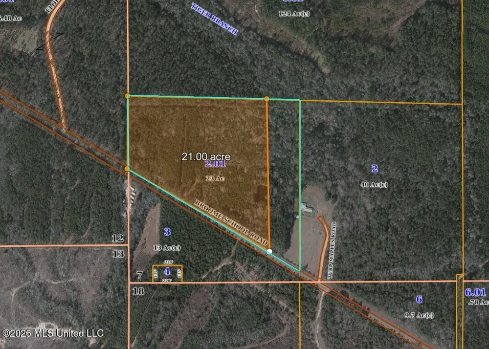 21 Acres Broome School Road Road Perkinston, MS 39573