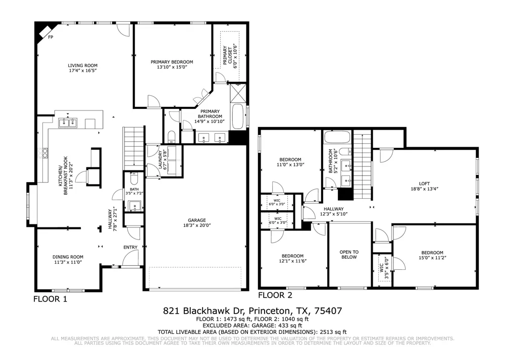 821 Black Hawk Drive Princeton, TX 75407