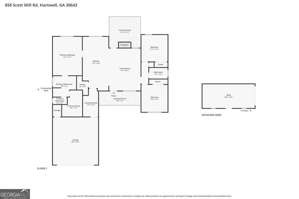 858 Scott Mill RD Hartwell, GA 30643