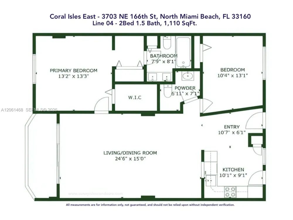 3703 NE 166th St #704 North Miami Beach, FL 33160