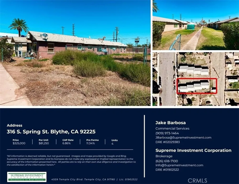 316 S Spring Street Blythe, CA 92225