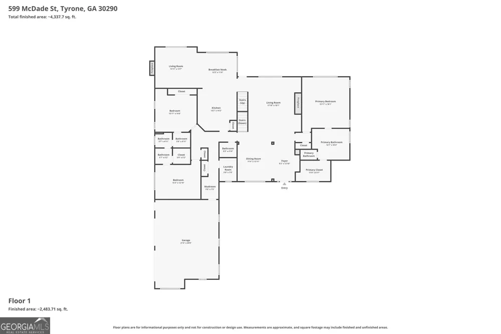 599 McDade ST Tyrone, GA 30290