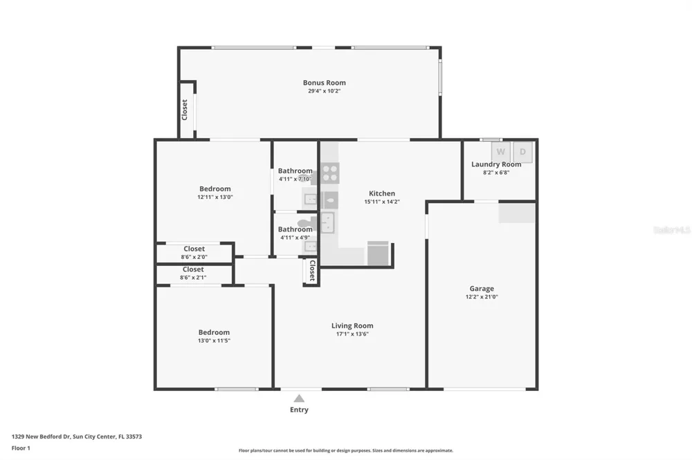 1329 NEW BEDFORD DRIVE Sun City Center, FL 33573