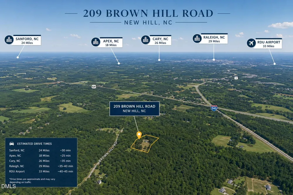 209 Brown Hill Road New Hill, NC 27562