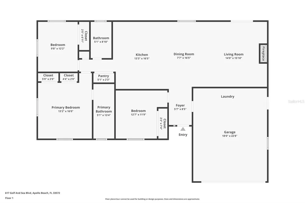 617 GOLF AND SEA BOULEVARD Apollo Beach, FL 33572