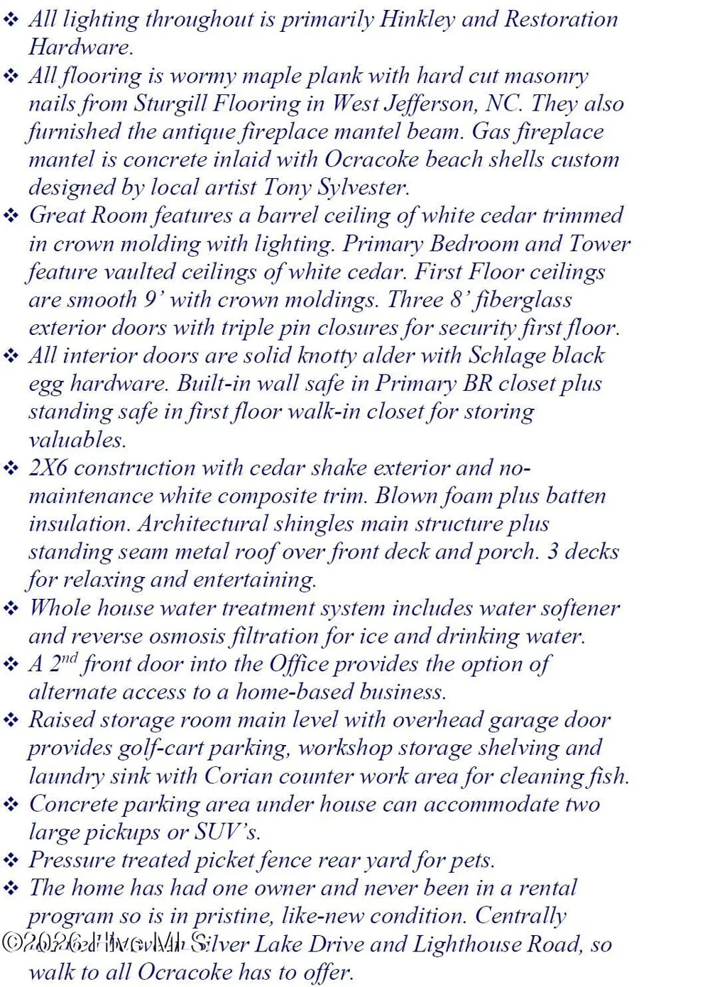 54 Creek Point Road Ocracoke, NC 27960