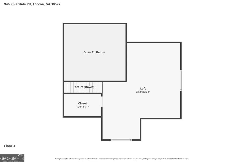 946 Riverdale RD Toccoa, GA 30577