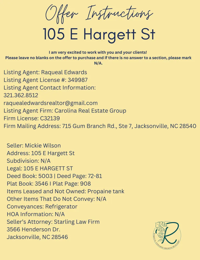 105 E Hargett Street Richlands, NC 28574