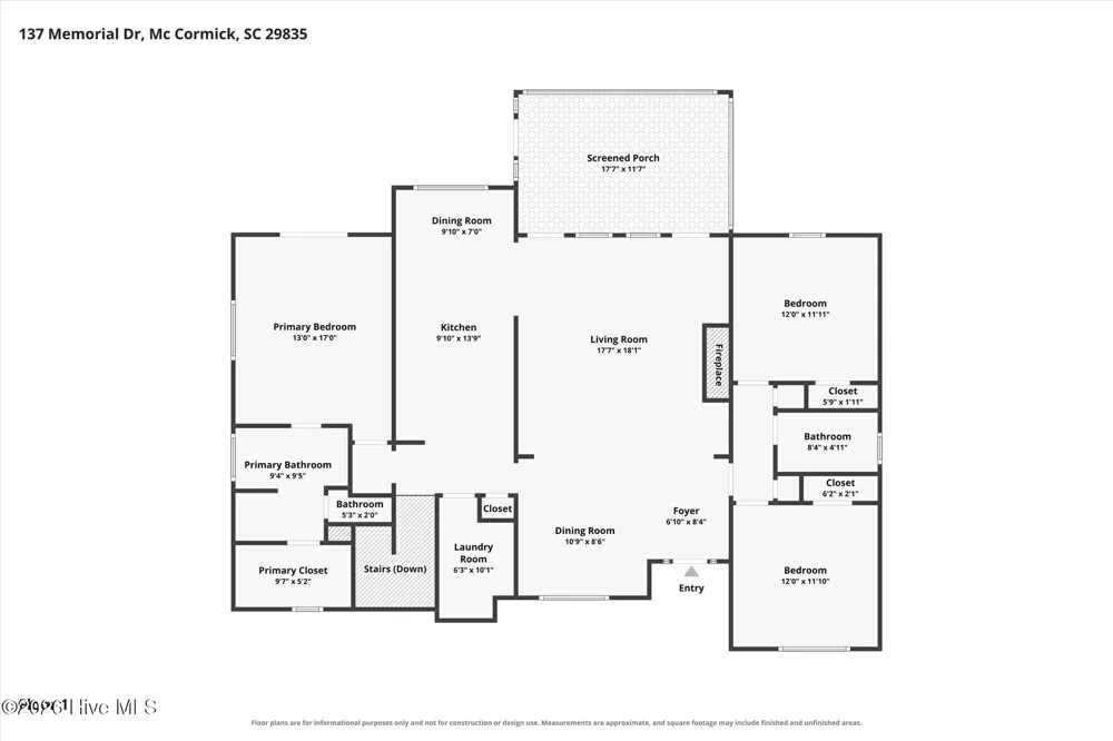 137 Memorial Drive Mccormick, SC 29835