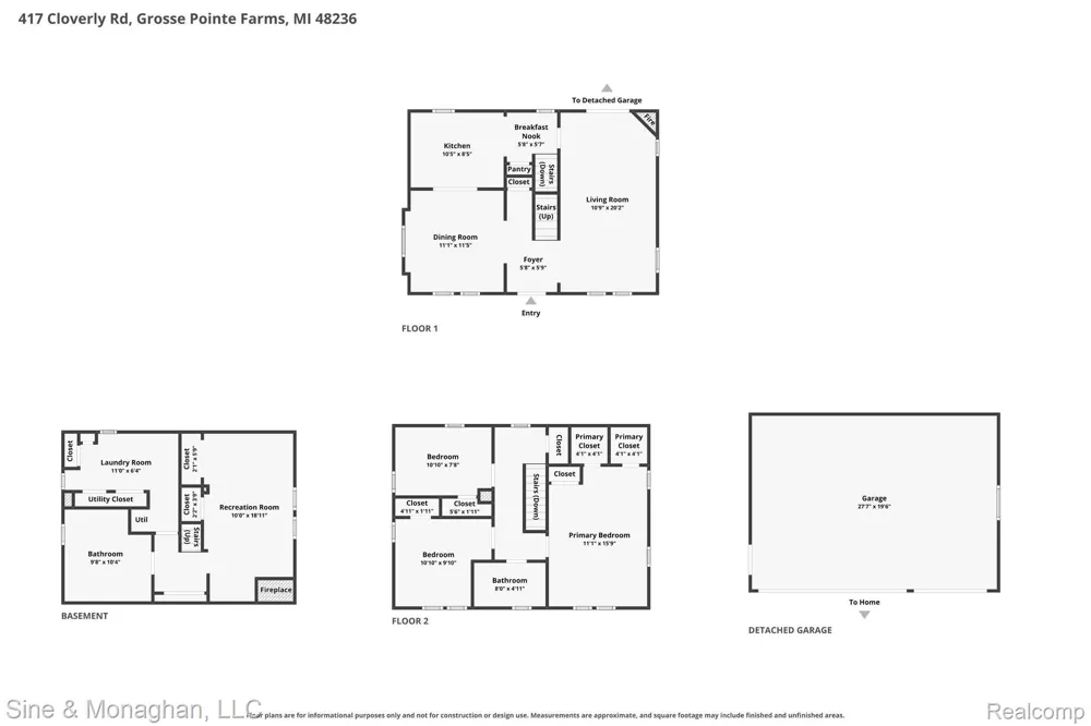 417 CLOVERLY ROAD Grosse Pointe Farms City, MI 48236