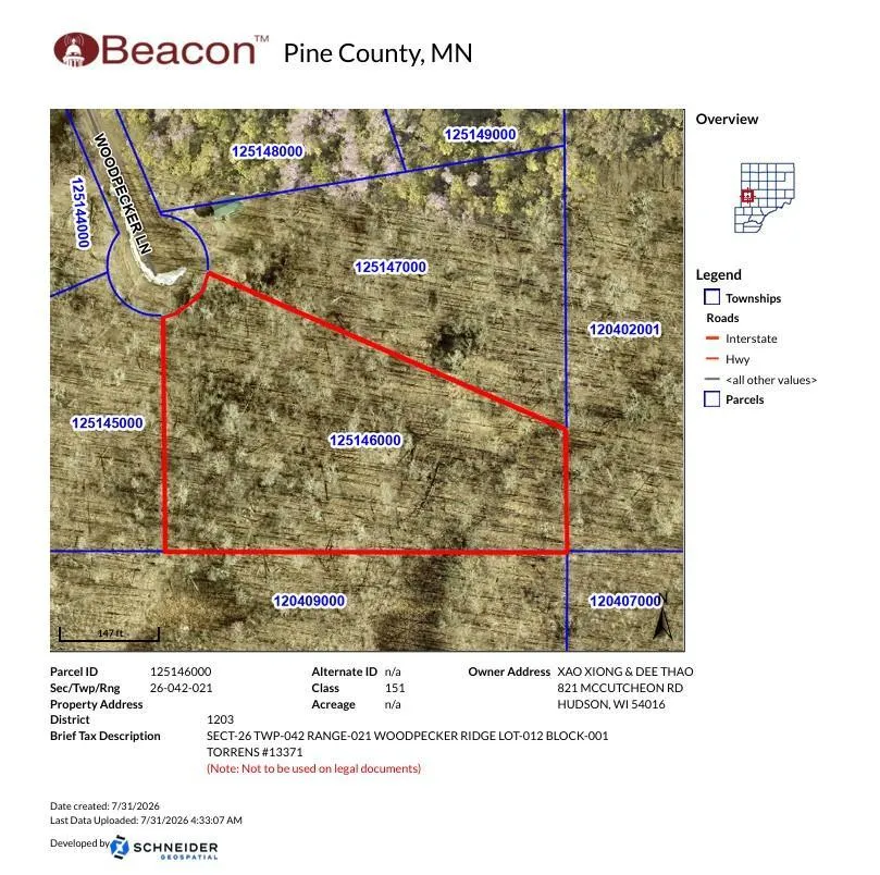 TBD Woodpecker Lane Sandstone, MN 55072