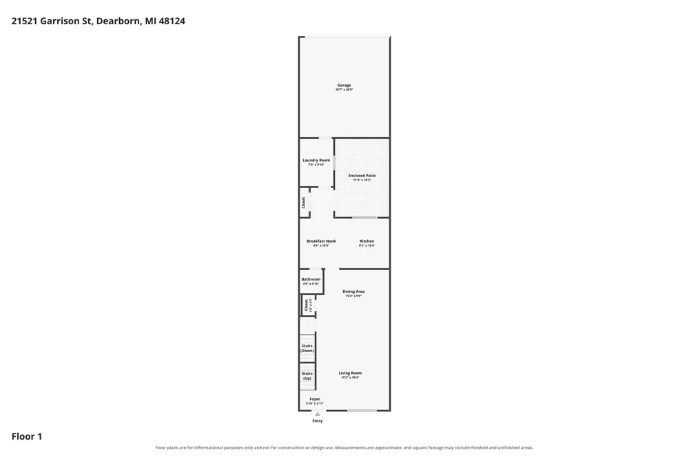 21521 Garrison Street Dearborn, MI 48124