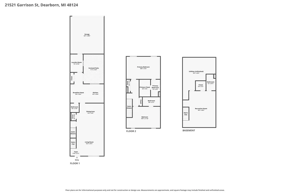 21521 Garrison Street Dearborn, MI 48124