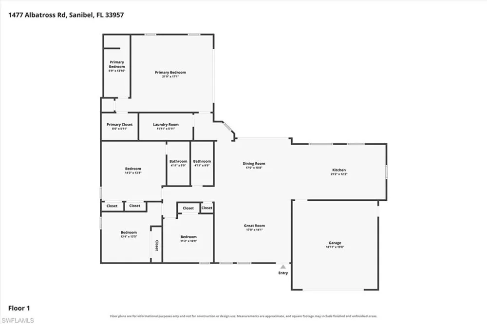 1477 Albatross Road Sanibel, FL 33957