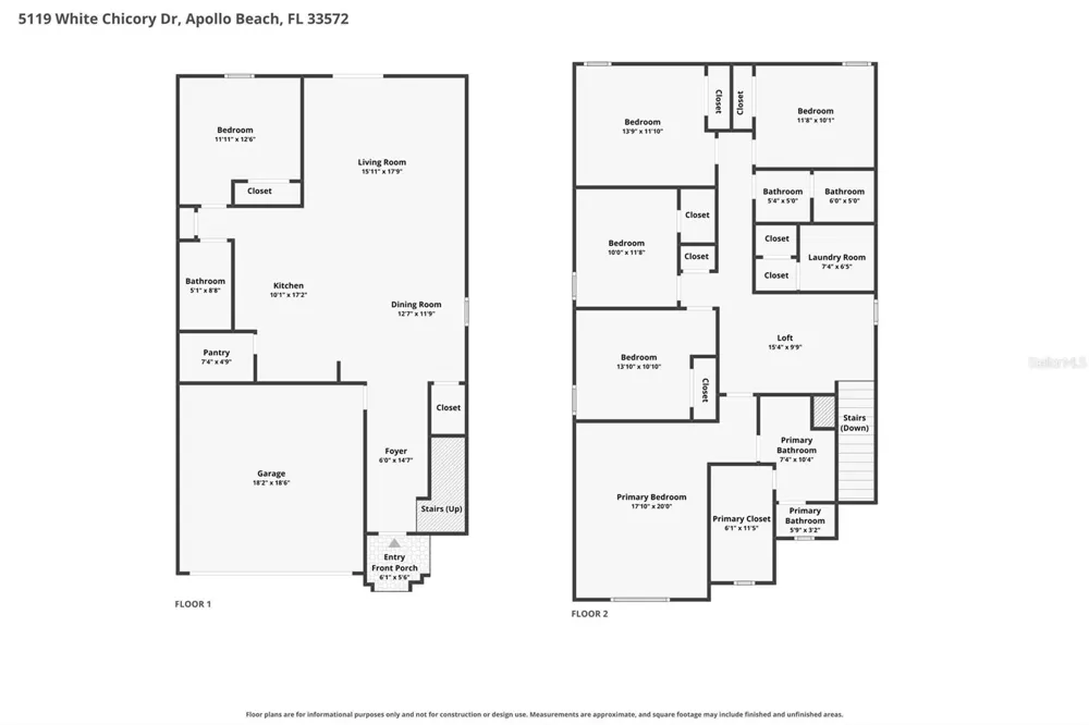 5119 WHITE CHICORY DRIVE Apollo Beach, FL 33572