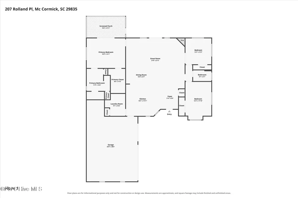 207 Rolland Place Mccormick, SC 29835