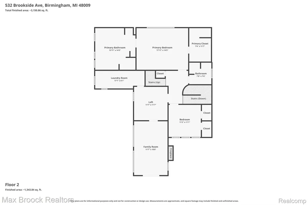 532 Brookside Avenue Birmingham City, MI 48009
