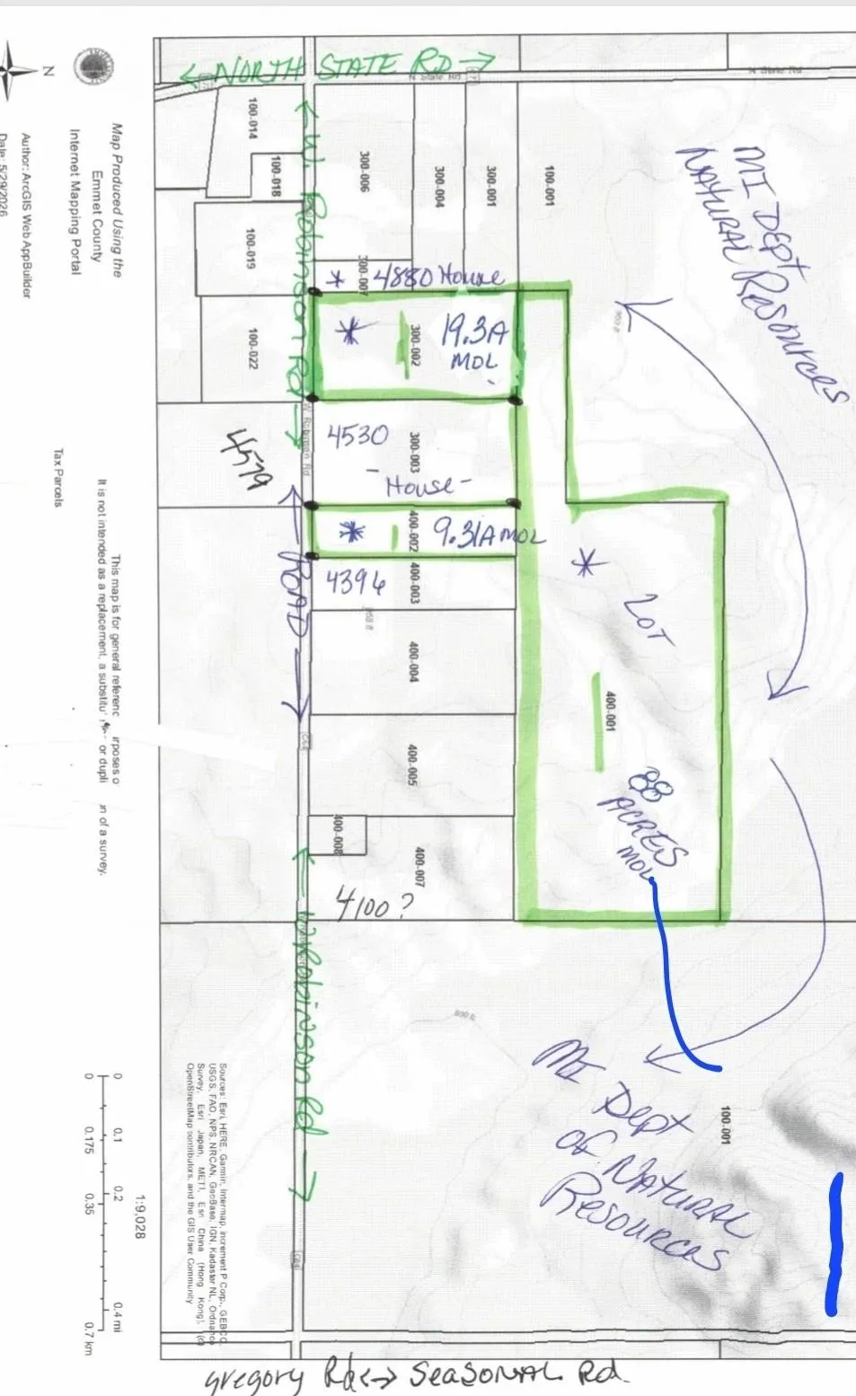 Robinson Road Readmond Township, MI 49740